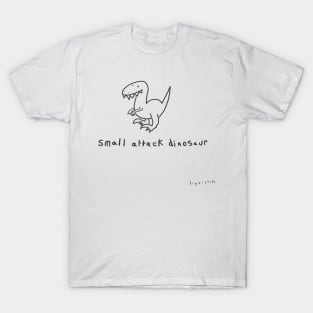 small attack dinosaur (black) T-Shirt